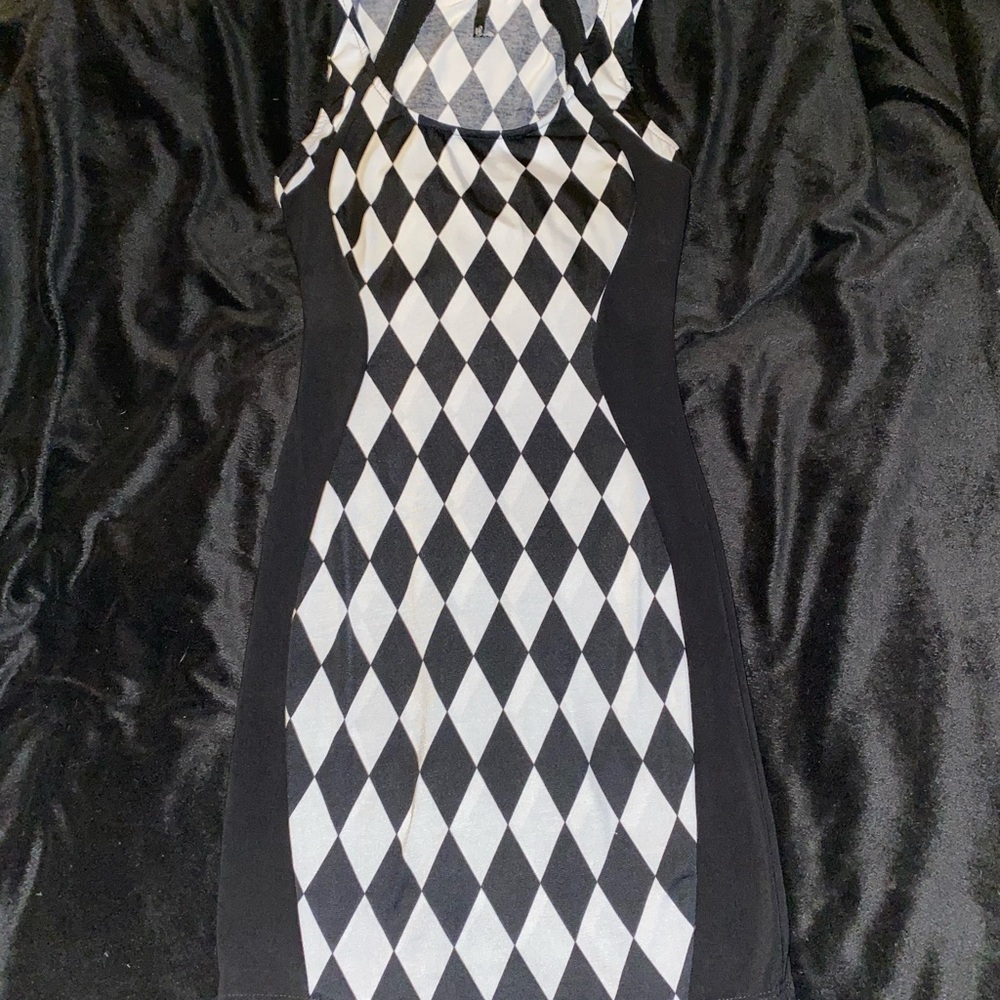 Checkered Mini Club Dress